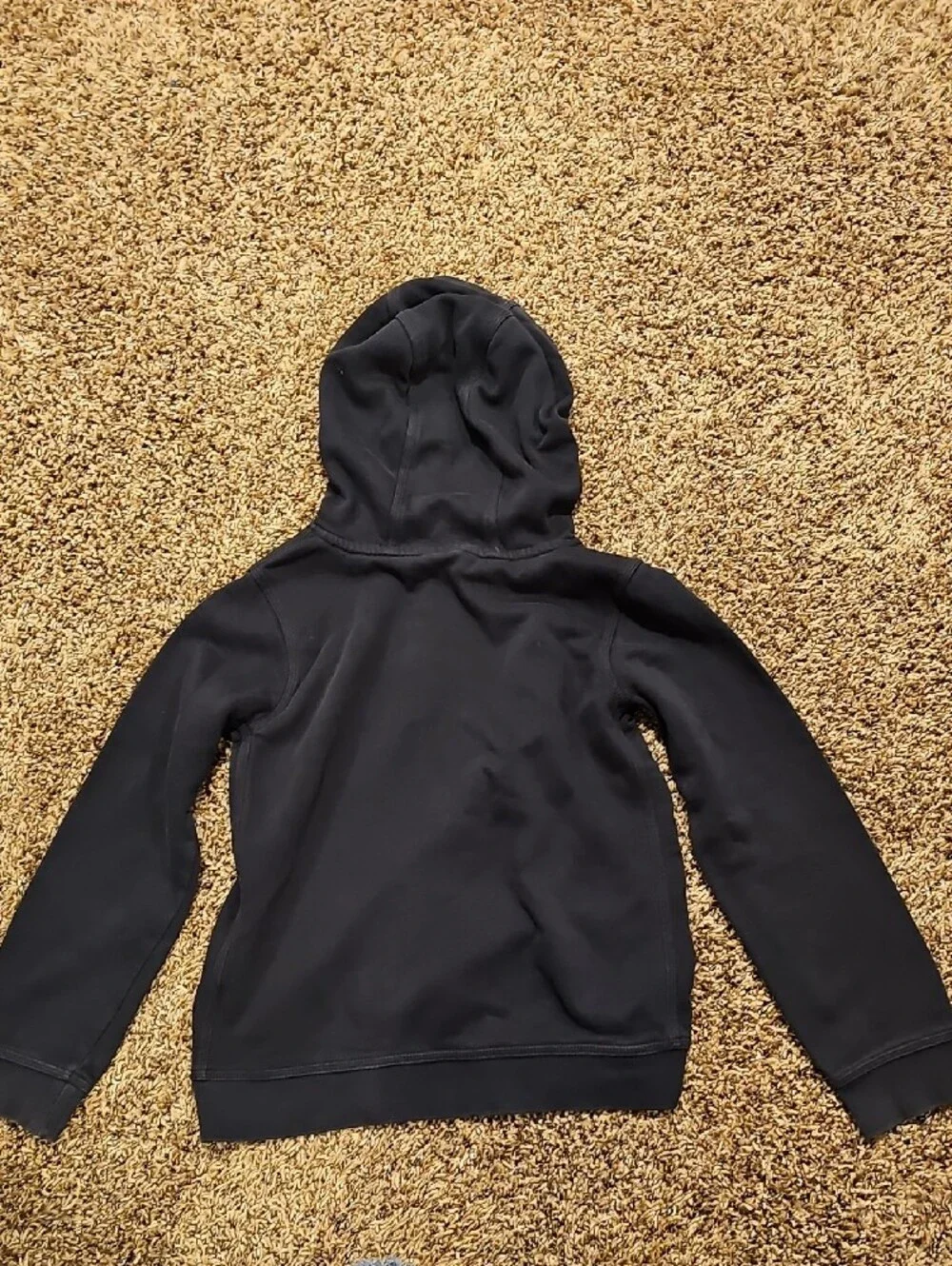 Nike Black Kids Hoodie with White Swoosh Logo
